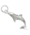 Charm de plata de ley con delfines .925 x 1 Charms de delfines