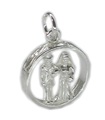 Bride and Groom sterling silver charm .925 x 1 Wedding Marriage charms