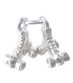 Rollschuh-Stiefel Sterling Silber Charm .925 Skate Skates Charms