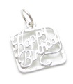 Charm feliz cumpleaños en plata de ley .925 x 1 Charms cumpleaños