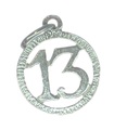 13th birthday sterling silver charm .925 x 1 Birthdays Charms