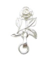 Bloem mooie sterling zilveren bedel .925 x 1 Bloemen bedel