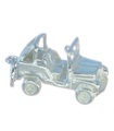 Jeep 4 x 4 Charm de plata esterlina .925 x 1 Jeeps Cars Charms