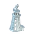 Charm av fyr i sterling silver .925 x 1 Light House fyrar charm