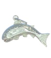 Breloque en argent sterling truite .925 x 1 poisson pêche à la mouche pêcheur charmes