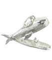 Jonah in the whale opening sterling silver charm .925 x 1 Whales charms