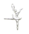 Ballerina charm i sterling silver .925 x 1 Ballerinas Ballettdansare berlocker