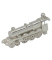 Charm in argento con corda treno locomotiva ferroviaria .925 x1 Charms treni locomotiva