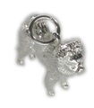 Breloque en argent sterling pour chien Chow Chow .925 x 1 Breloques pour chiens Chows