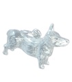 Charm de plata de ley Corgi .925 x 1 Colgantes de perros Corgis Queen England