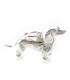 Dackel Hund Sterling Silber Charm .925 x 1 Wurst Hunde Charms