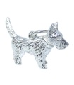 Scottish Terrier charm i sterling silver .925 x1 hundar Scots Terrier charm