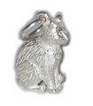 Cat Sitting Sterling Silber Charm .925 x 1 Cats Pussy Moggy Charms