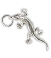 Breloque en argent sterling lézard .925 x 1 Breloques lézards et lézards