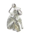 Sittande apa charm i sterlingsilver .925 x 1 Apes Monkeys berlocker