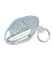 Rugby ball sterling silver charm .925 x 1 Rugger Balls Sports Charms