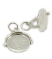 I Love You Sterling Silver Spinner Charm .925 x 1 Spinning charm