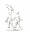 Gemini Sterling Silber Charm .925 x 1 Zodiac Geminis Twins Charms Zodiacs