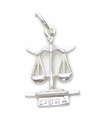 Libra Zodiac charm i sterling silver .925 x 1 Libras Zodiacs Charms