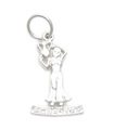 Ciondolo Acquario il portatore d'acqua in argento sterling .925 x 1 Zodiac Charms