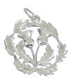 Ciondolo cardo in argento sterling .925 x 1 Cardi scozzesi Charms scozzesi