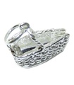 Flaska vin i korg charm i sterlingsilver .925 x 1 Viner Flaskor berlocker