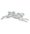 NON Pas un lapin mais un lièvre en argent sterling .925 x 1 Lapins Lièvres