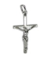 Crucifix - Cross sterling silver charm pendant .925 x 1 Crucifixes