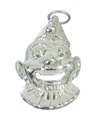 Clowner ansikte sterling silver charm .925 x 1 Clown Faces berlocker hänge