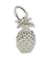 Pineapple sterling silver small 3D charm .925 x 1 Pineapples Fruit charms