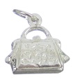 Breloque de sac à main en argent sterling .925 x 1 Sacs à main Breloques de sac à main Sacs