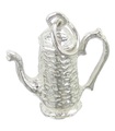 Cafetière breloque en argent sterling .925 x 1 breloques à boire