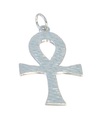 Ankh cross sterling silver pendant - large charm .925 x 1 Ankhs pendants