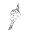 21. urodziny Yale Key Sterling Silver Charm. 925 x 1 Dwadzieścia pierwszych charmsów