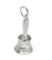 Charm de plata de ley para campana de mano .925 x 1 Charm de música de campanilla