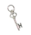 Iniziale H Lettera H Piccolo ciondolo chiave in argento sterling .925 x 1 lettere