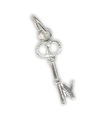 Lettre Y initiale Y Petite breloque clé en argent sterling .925 x 1 lettres