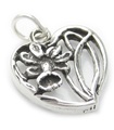 Daffodil flower sterling silver charm .925 x 1 Dafodil Daffs Daffodils