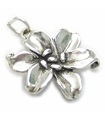 Lelie bloem sterling zilveren bedel .925 x 1 Lelie bloemen bedels