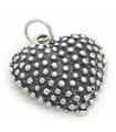 Herz Sterling Silber Charm .925 x 1 Liebesherzen Charms