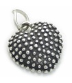 Herz Sterling Silber Charm .925 x 1 Liebesherzen Charms