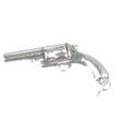 Gun - Revolver 3D charm i sterling silver .925 x 1 guns charms hänge