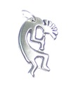 Kokopelli sterling zilveren bedel .925 x 1 Mythe Indiaanse bedels