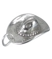 Ciondolo in argento sterling con cappello da cowboy .925 x 1 Ciondoli per cappelli da cowboy per ragazza mucca