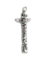 Totem Pole 2D berlock i sterling silver .925 x 1 Indiansk charm