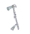 Charm de plata de ley Tomahawk .925 x 1 Charms de hachas de nativos americanos