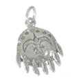 Charm PEQUEÑO de plata de ley con escudo nativo americano .925 x 1 Charms Shields