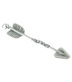 Arrow LARGE Sterling Silber Charm-Anhänger .925 x 1 Arrows Charms-Anhänger