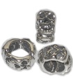 Skull Bead sterling silver charm distans .925 x 1 Pärlor charm charm distanser