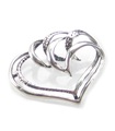 Large heart sterling silver pendant .925 x 1 (no chain) Love pendants